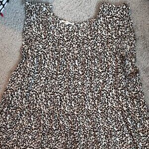 Maurices Leopard Print Blouse - Like New